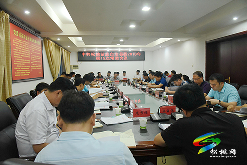 中共松桃苗族自治县委2018年第十五次常委会议召开